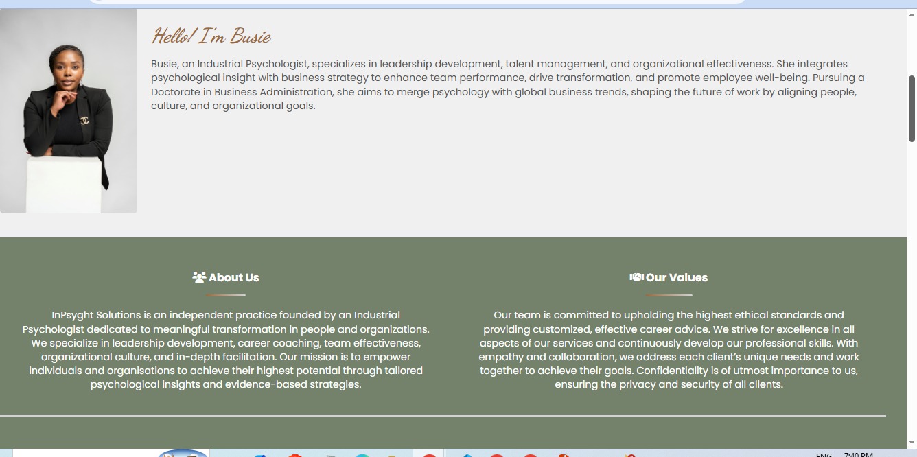 InPsyght Solutions Founder Profile and Mission Overview